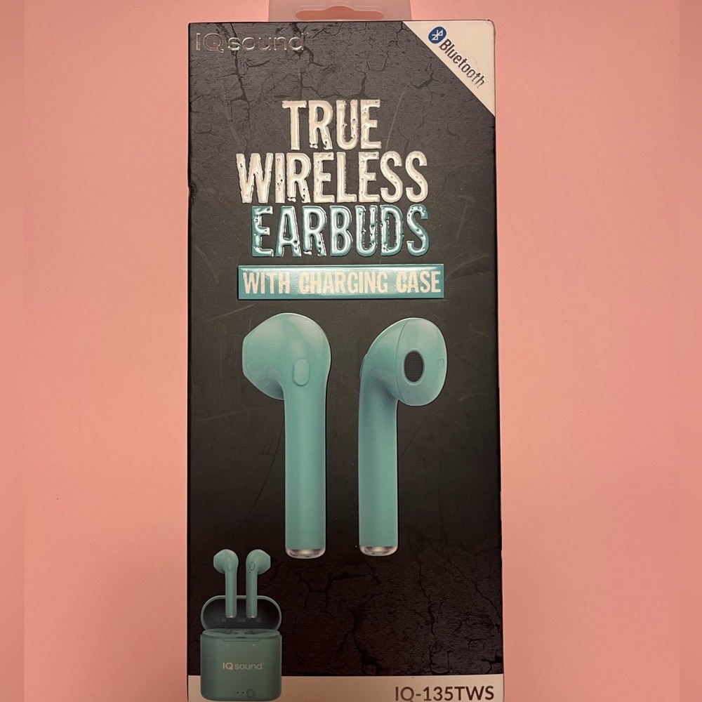 IQ True Wireless Earbuds Portable Audio & Video | Color: Turquoise | Size: OS||